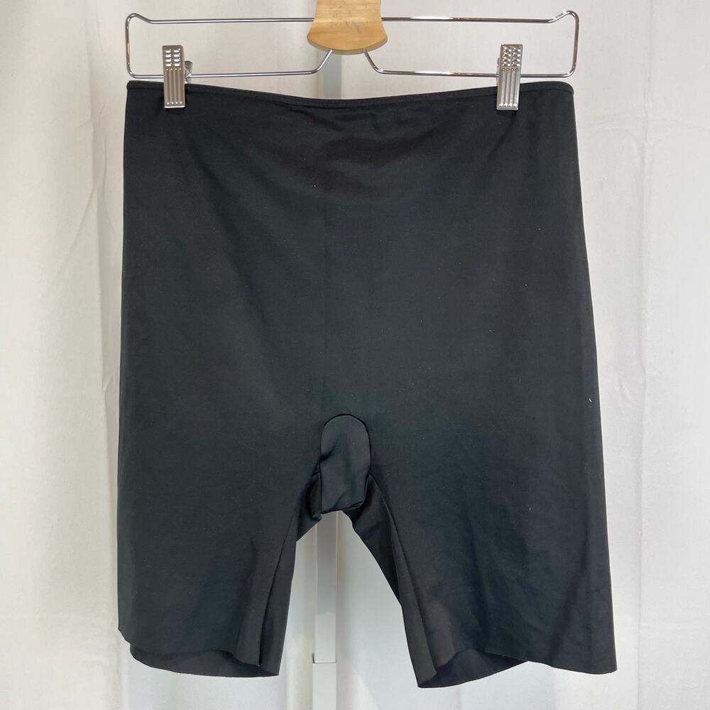 SPANX Size XL Slimplicity Shaper Shorts Slimming Pull On Zebra Lining Black